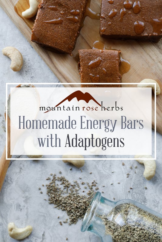 Pin for Homemade energy bars with adaptogens