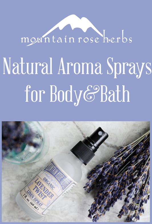 Pin to Natural Aroma Sprays for Bath and Body