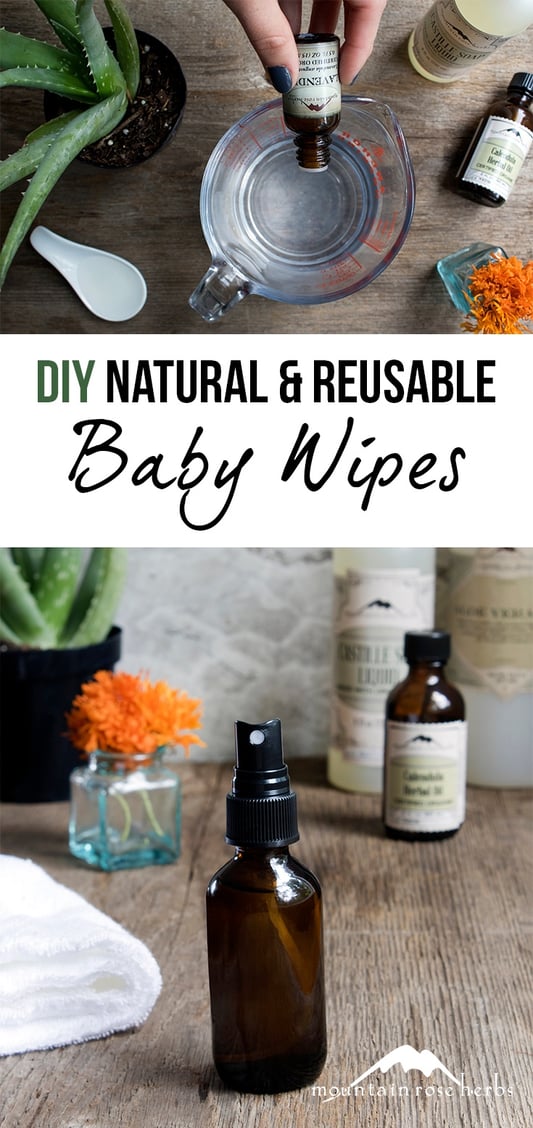 DIY Natural & Reusable Baby Wipes Pin