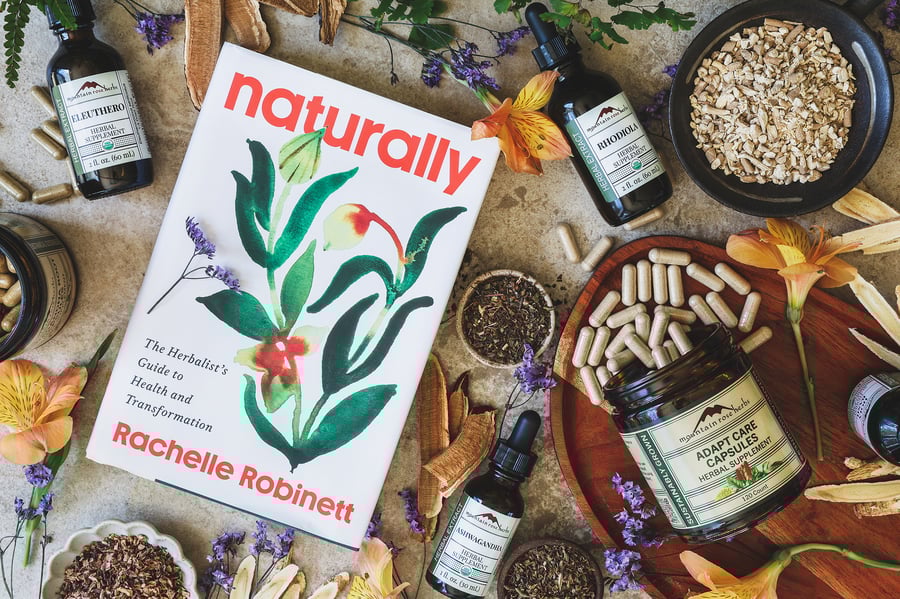The book Naturally surrounded by adaptogens