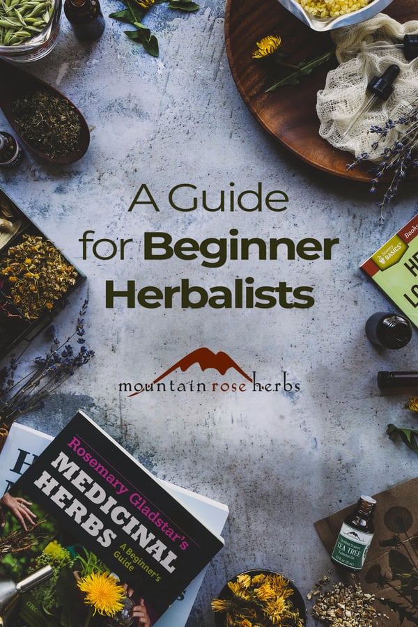 Beginner's Herbalism Guide Pinterest pin for Mountain Rose Herbs