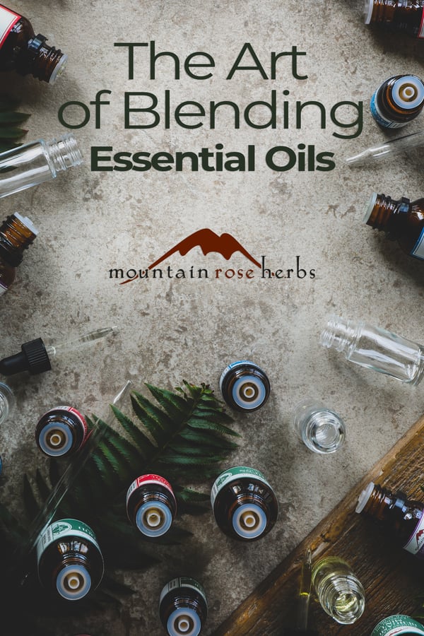 The Art and Science of Blending Essential Oils Pinterest pin for Mountain Rose Herbs