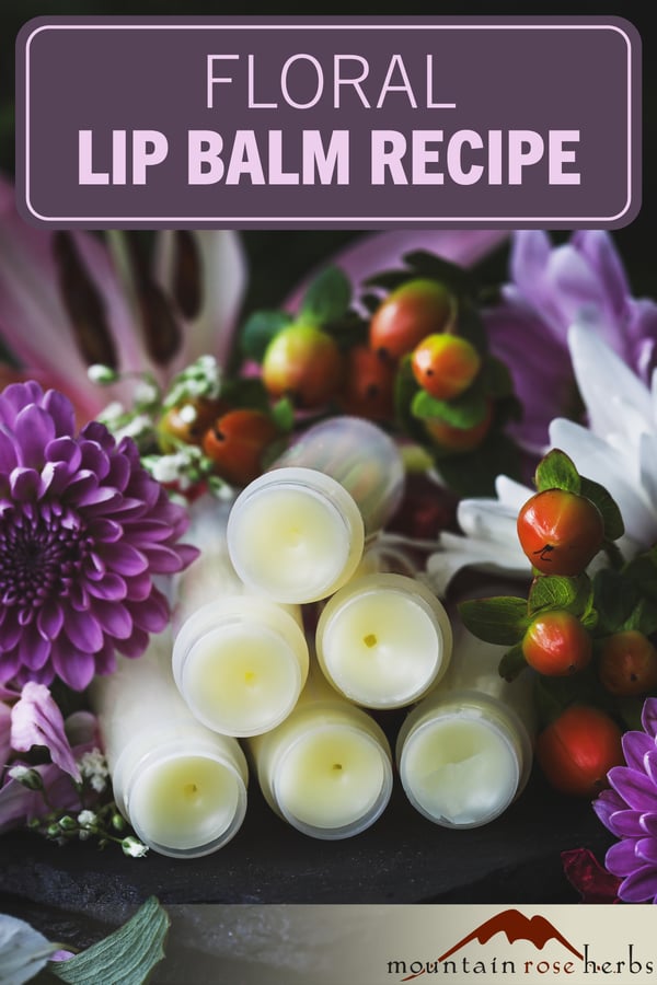 Pinterest Photos for Floral Lip Balm