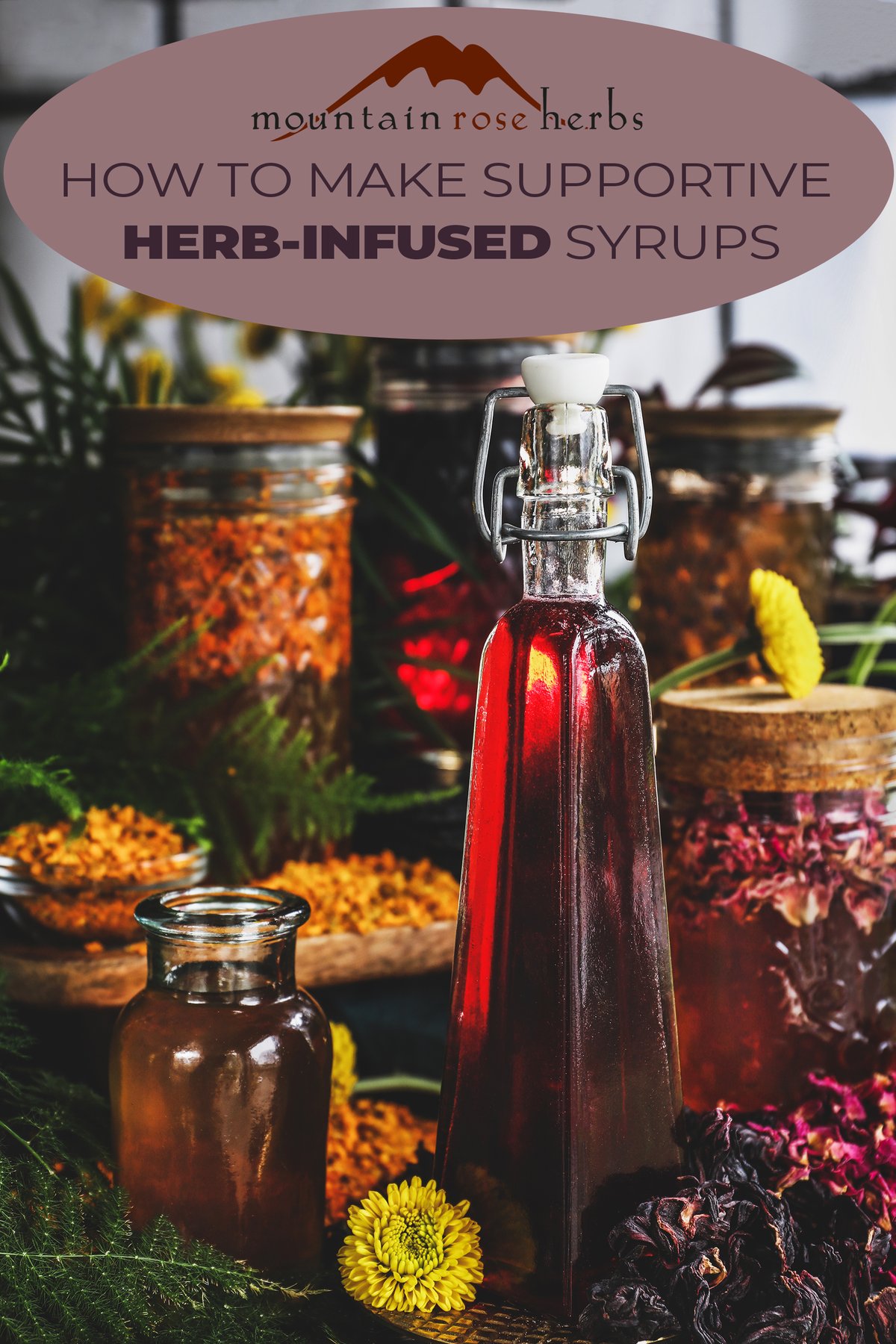 Herb-Infused Simple Syrup Recipe Using Dried Herbs