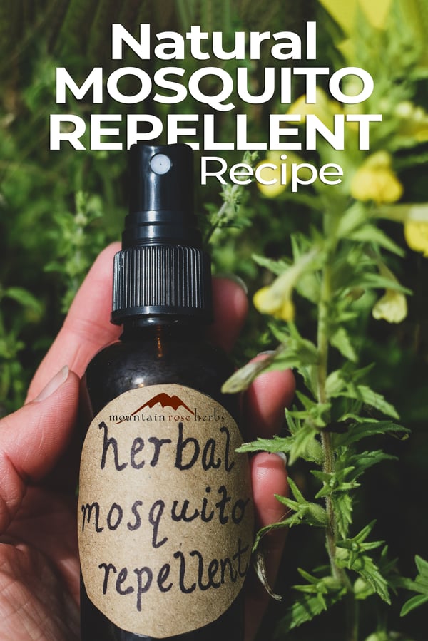 Homemade Mosquito Repellent Pinterest pin for Mountain Rose Herbs