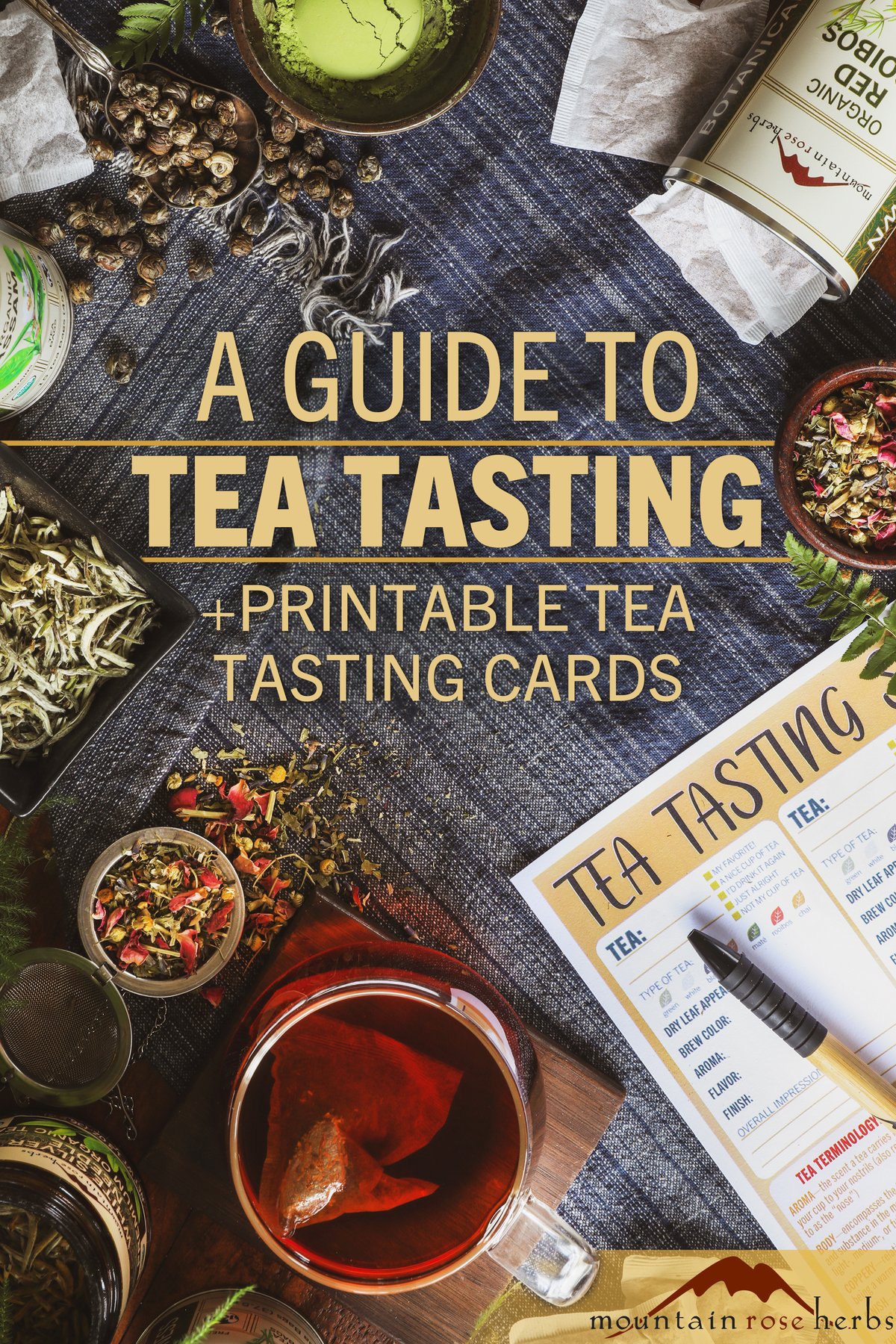 Tea Tasting Terminology + Printable Tasting Cards