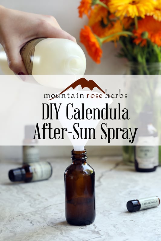 Pin for DIY Calendula After Sun Spray