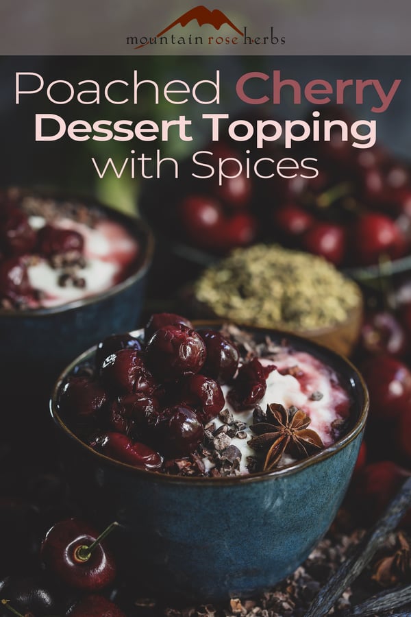 Pin to Poached Cherry Dessert Topping with Spices