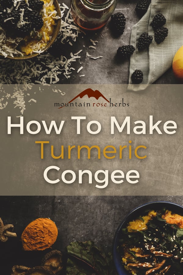 Pinterest Photo for How to Make Turmeric Congee