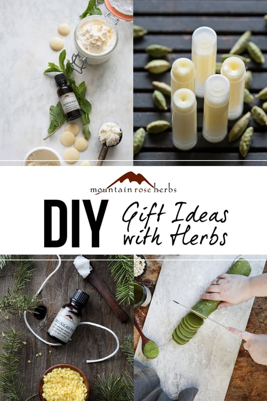Pin to DIY Gift Ideas with herbs from Mountain Rose Herbs