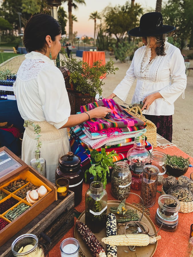Felicia Cocotzin Ruiz's traveling herbal apothecary
