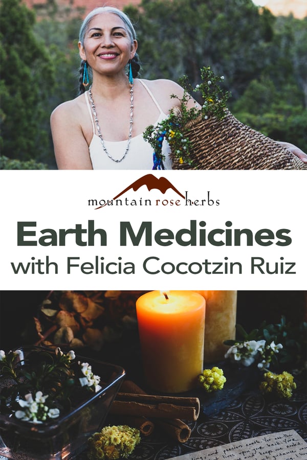 A Story of Earth Medicines Pinterest pin for Mountain Rose Herbs