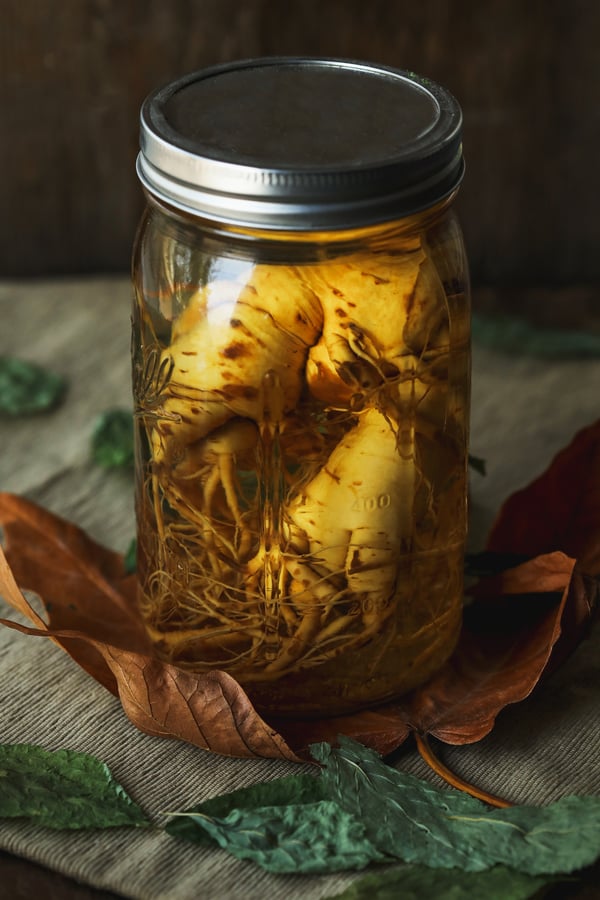 Ginseng in Jar