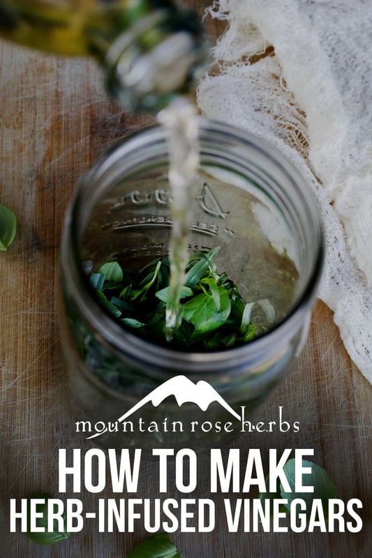 Pin to how to make herb infused vinegars