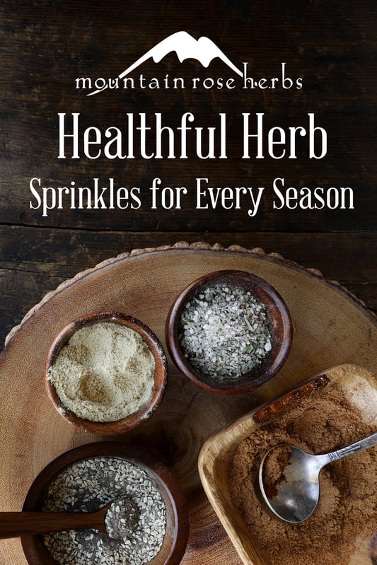 Pin to healthful herb sprinkles for every season