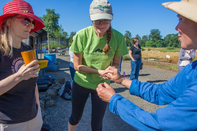 Mountain Rose Herbs employees at Mountain Rose River Project event