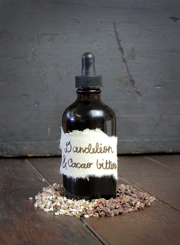 Homemade Bitters Cacao & Dandelion