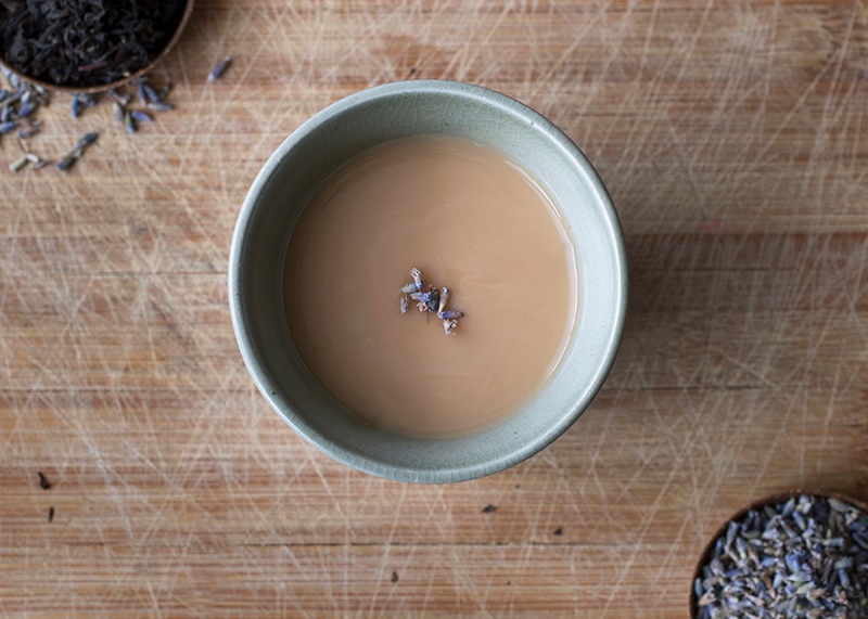 Lavender Earl Grey Tea in cup
