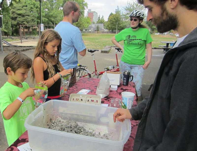 Kids Making Seed Bombs to Support Their Local Pollinators!