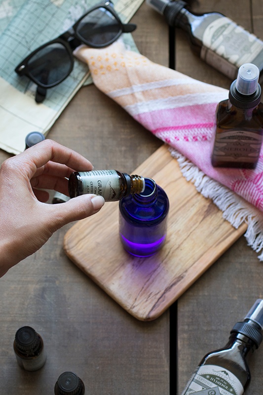 Making body spray with essential oils and hydrosols