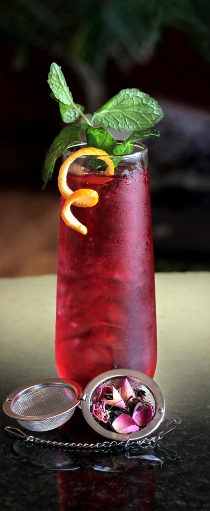 Hibiscus Highball Tea Cocktail Recipe