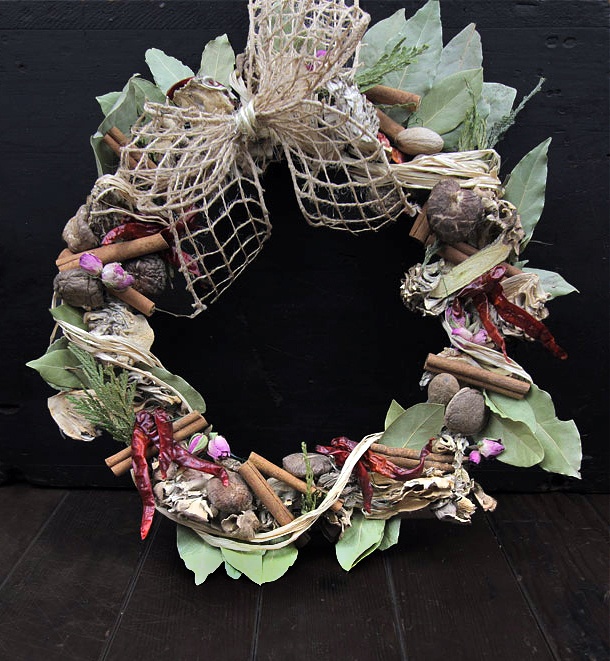 Make a DIY Herbal Kitchen Wreath