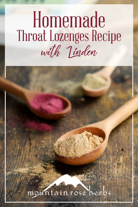 Pin to Homemade Throat Lozenges Recipe with Linden