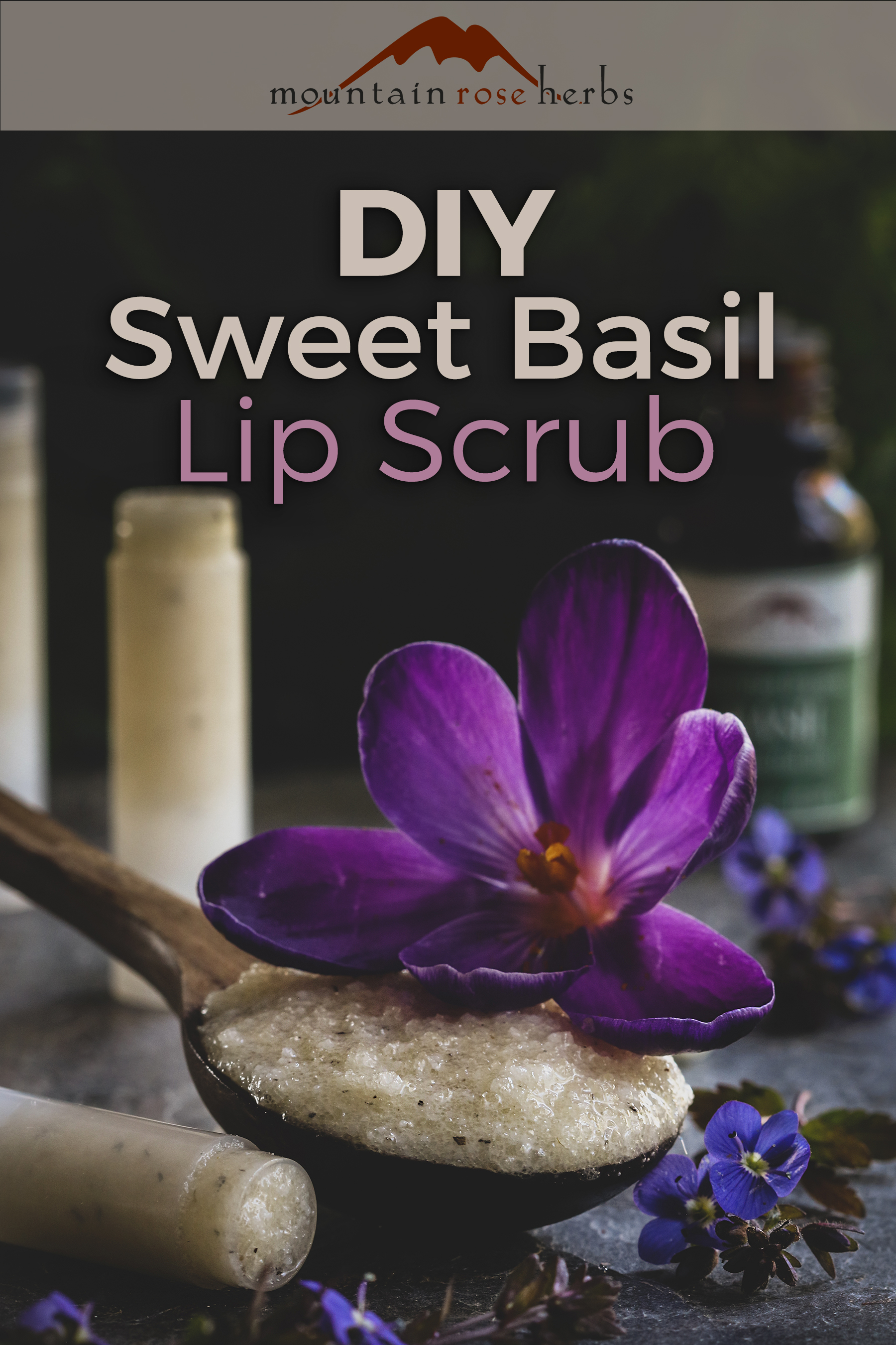 Homemade Sweet Basil Lip Scrub