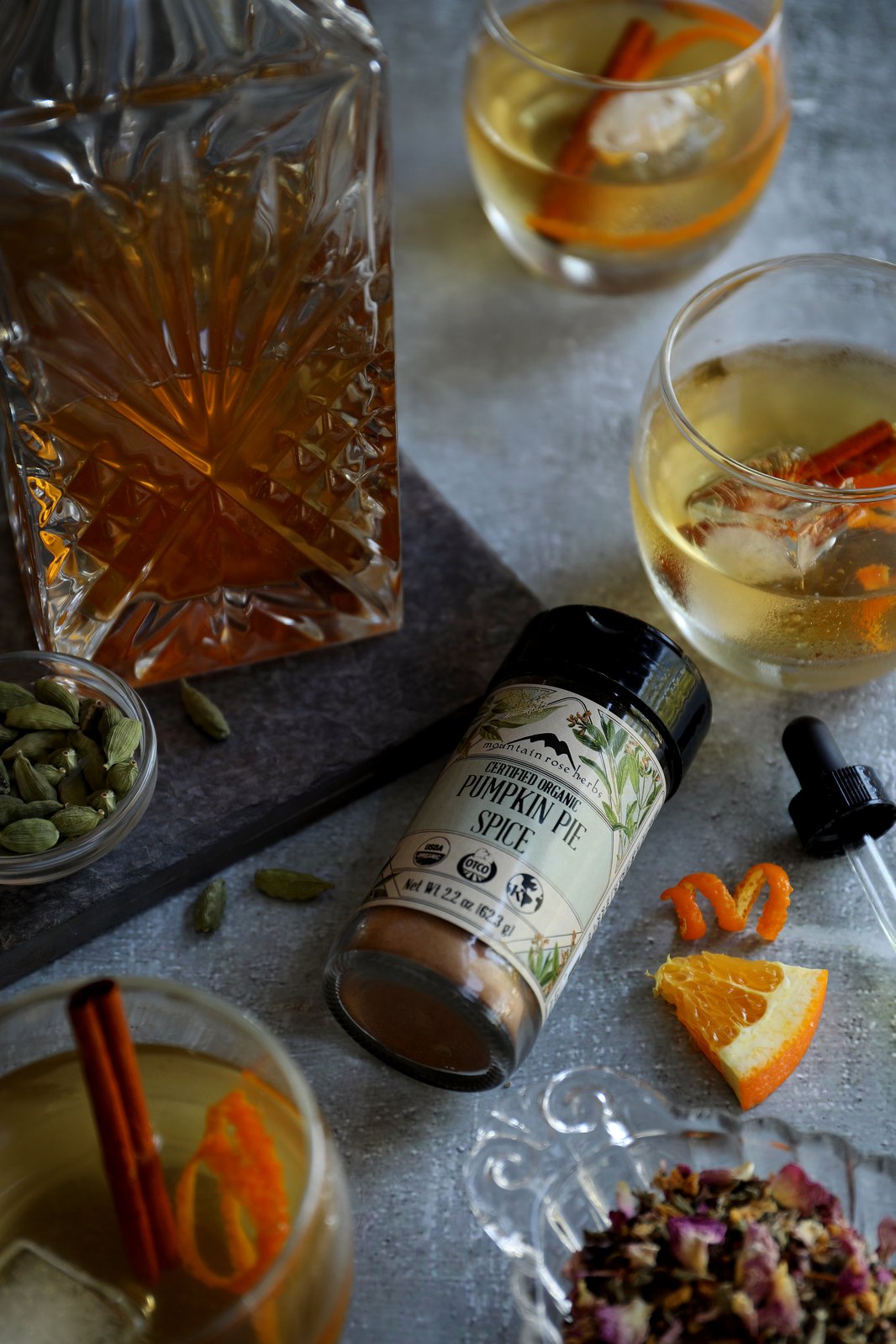 Old Fashioned Pumpkin Spice Cocktail Recipe with Cardamom Bitters