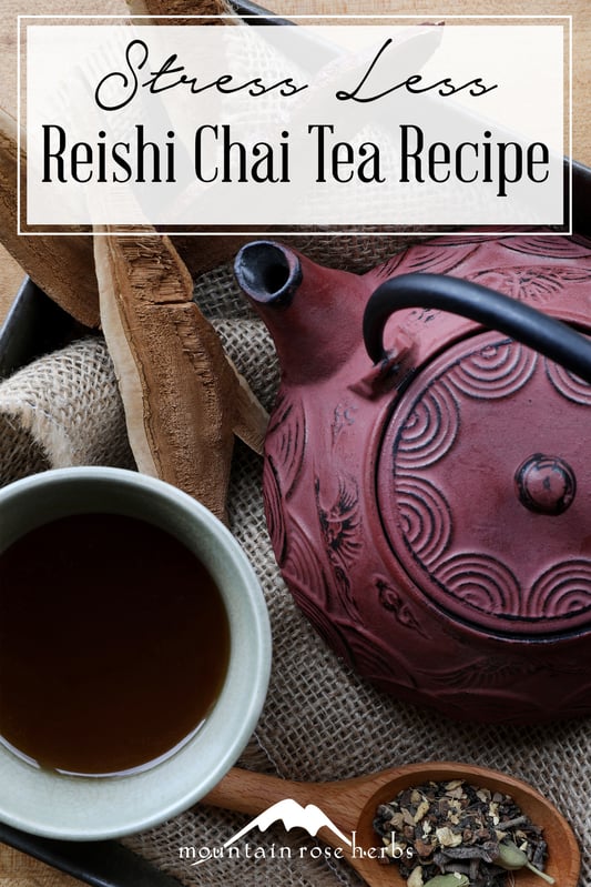 Pin for Reish Chai Immune Tea Recipe from Mountain Rose Herbs