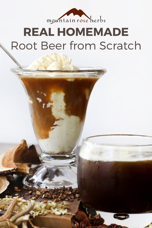 Root beer float for Pinterest