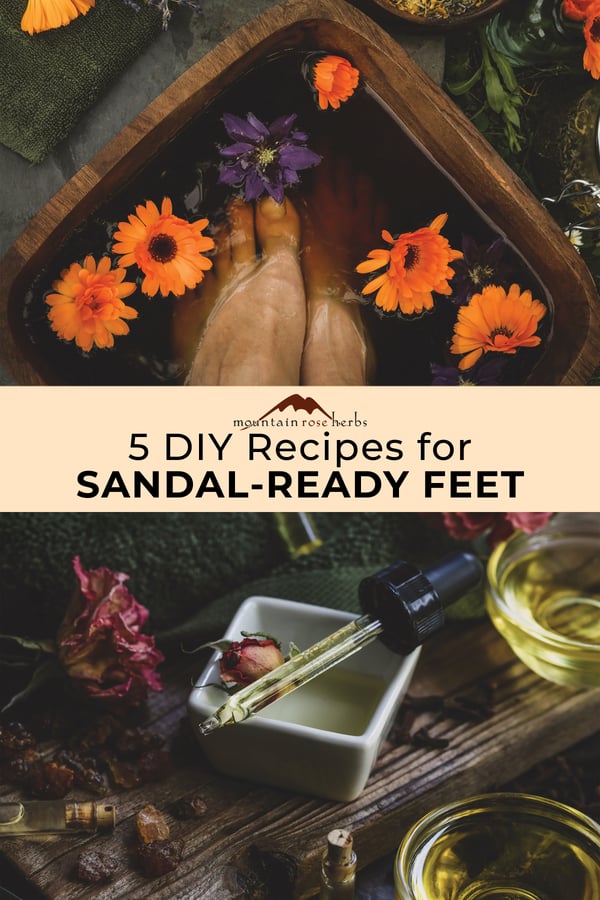 Pinterest Image for 5 DIY Recipe for Sandal-Ready Feet