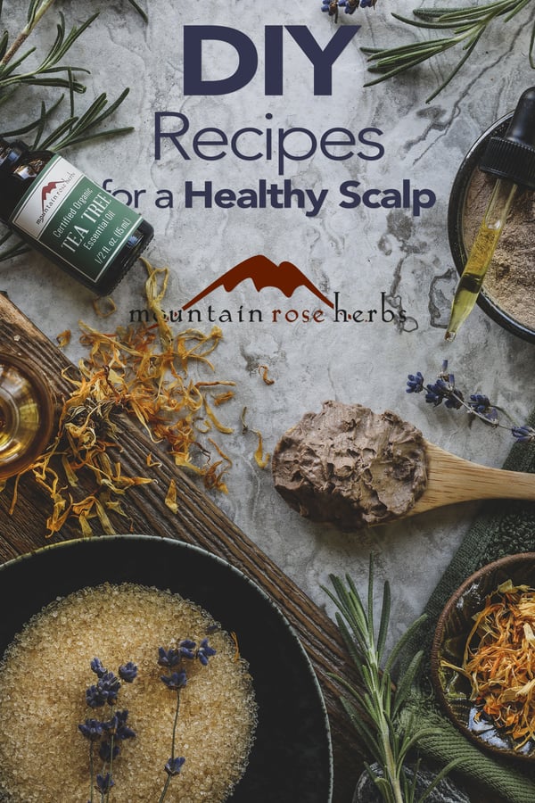 Pinterest image for DIY Recipe for a Healthy Scalp