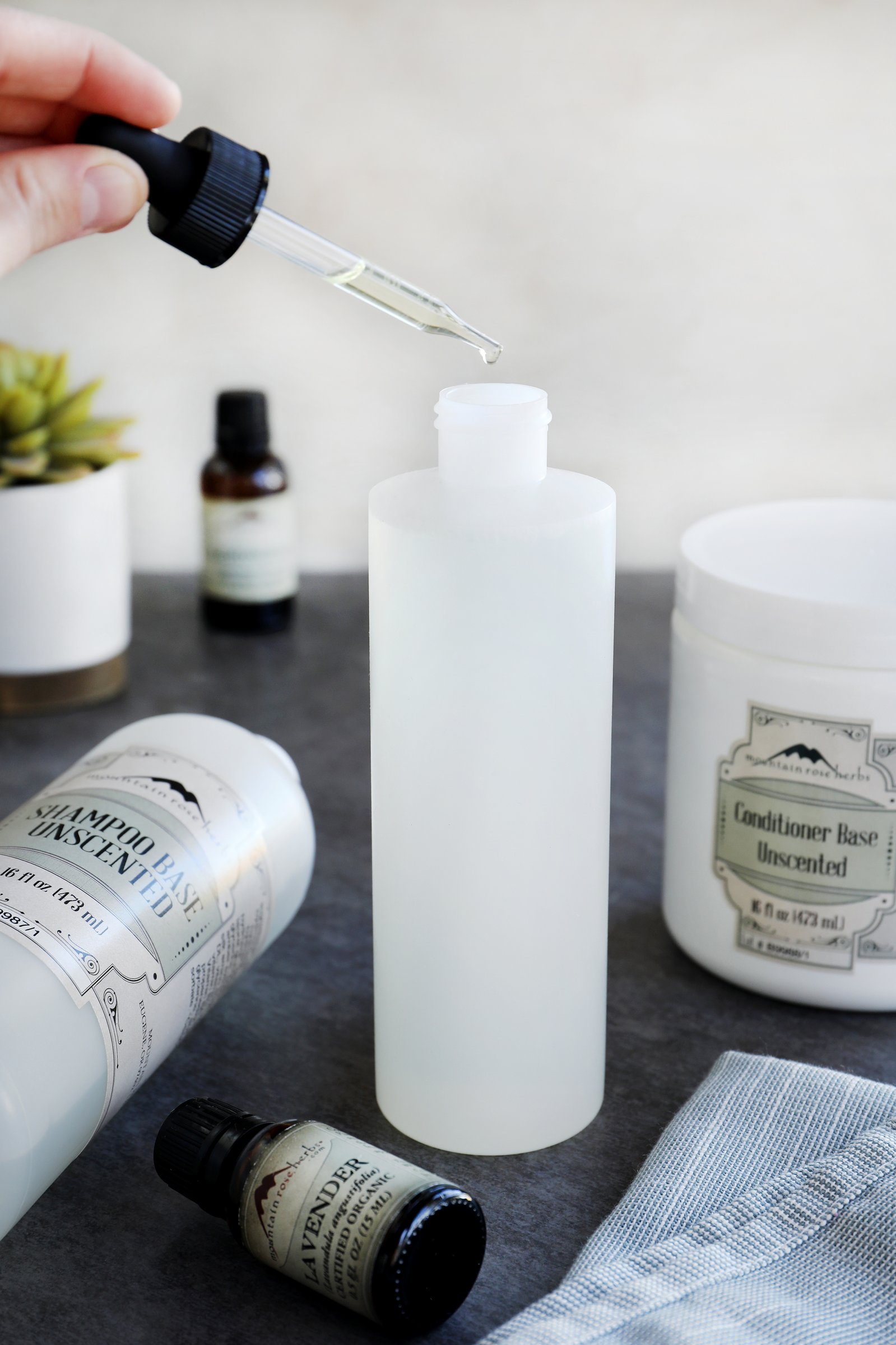 Unscented Shampoo and Conditioner Bases for DIY Body Care