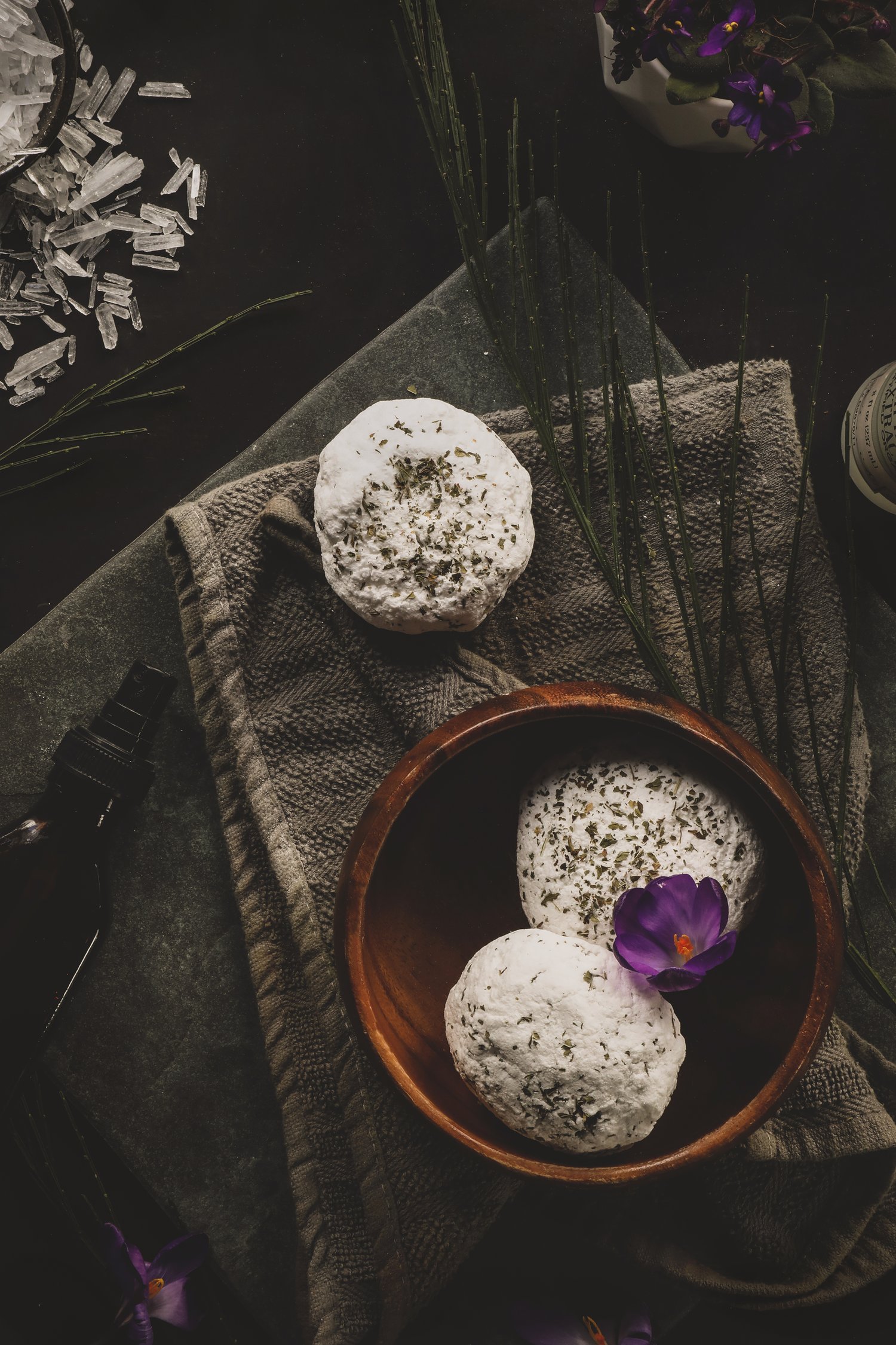 DIY Eucalyptus Shower Bombs