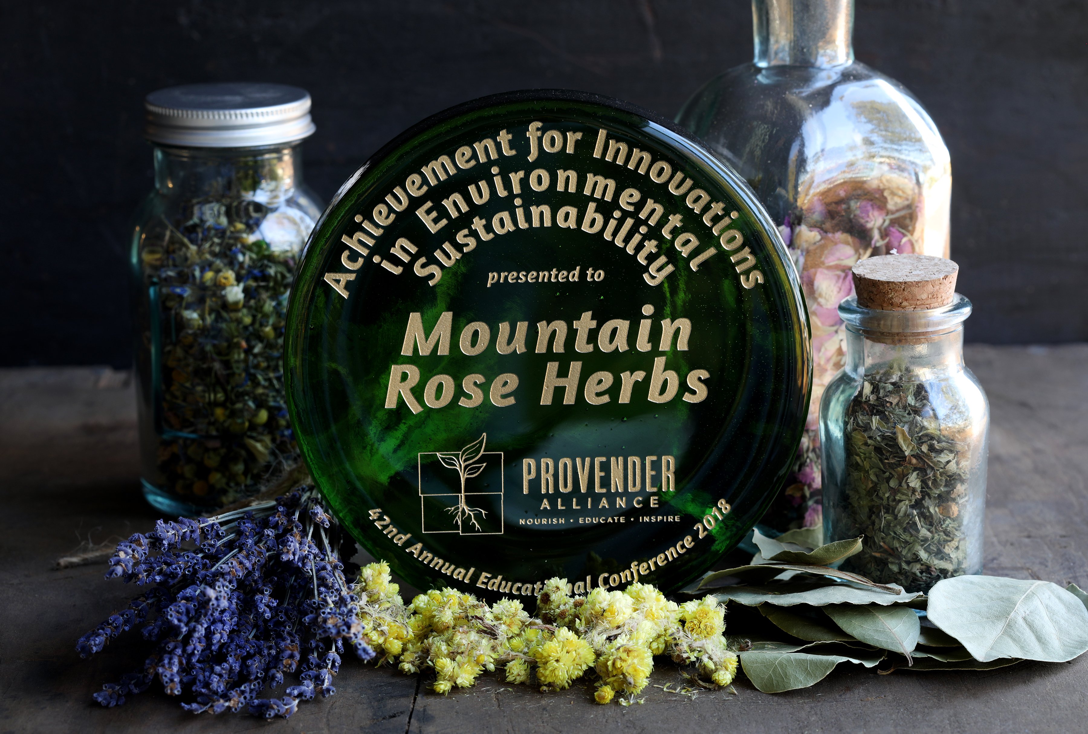 Mountain Rose Herbs has earned many awards for environmental stewardship, sustainability in the workplace, and zero waste practices, plus many more. 