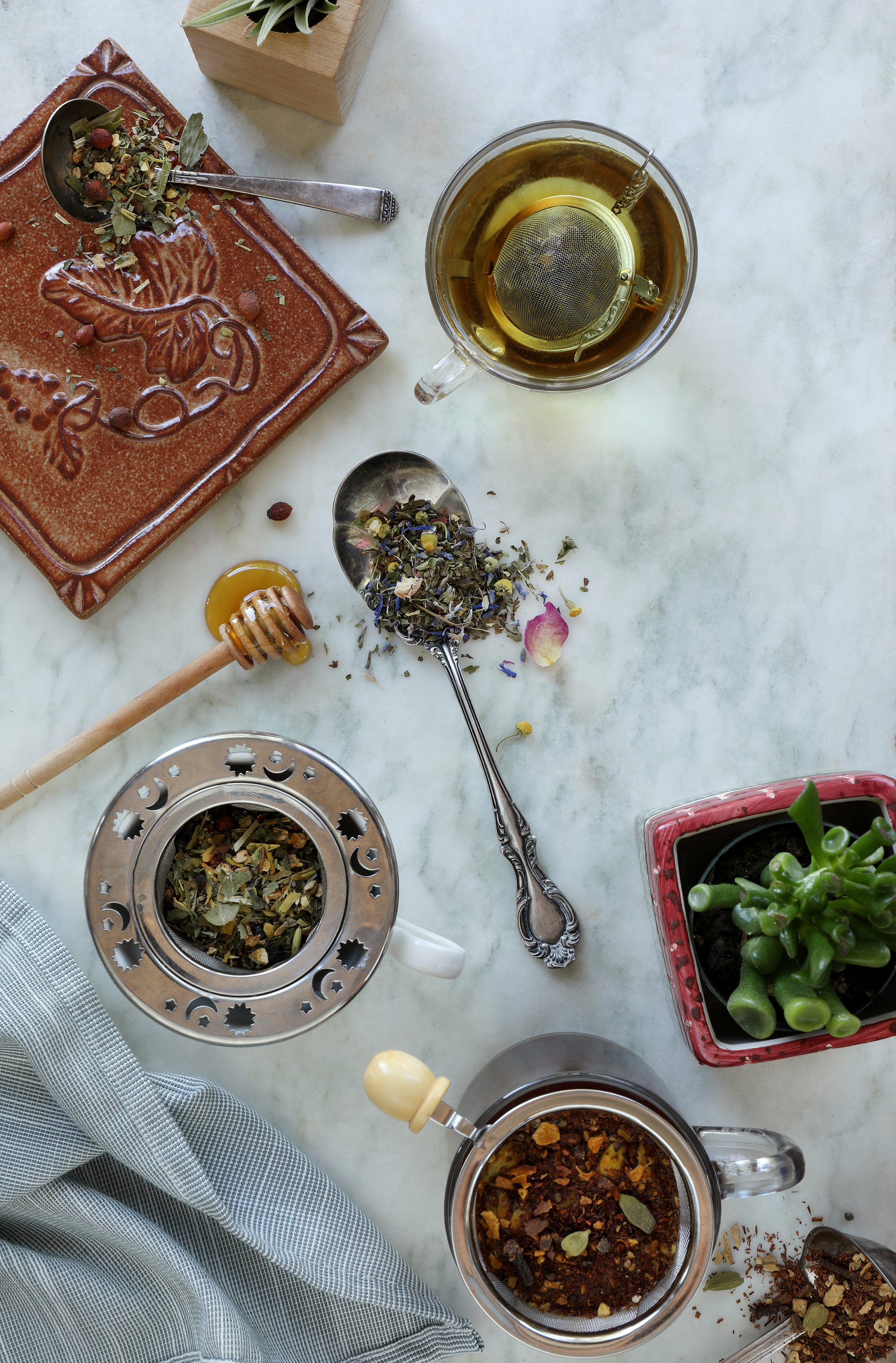 Stainless Steel Loose Tea Leaf Strainer Herbal Spice Infuser Filter Diff TIP