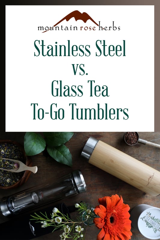 Pin to Stainless Steel vs Glass Tea to go tumblers