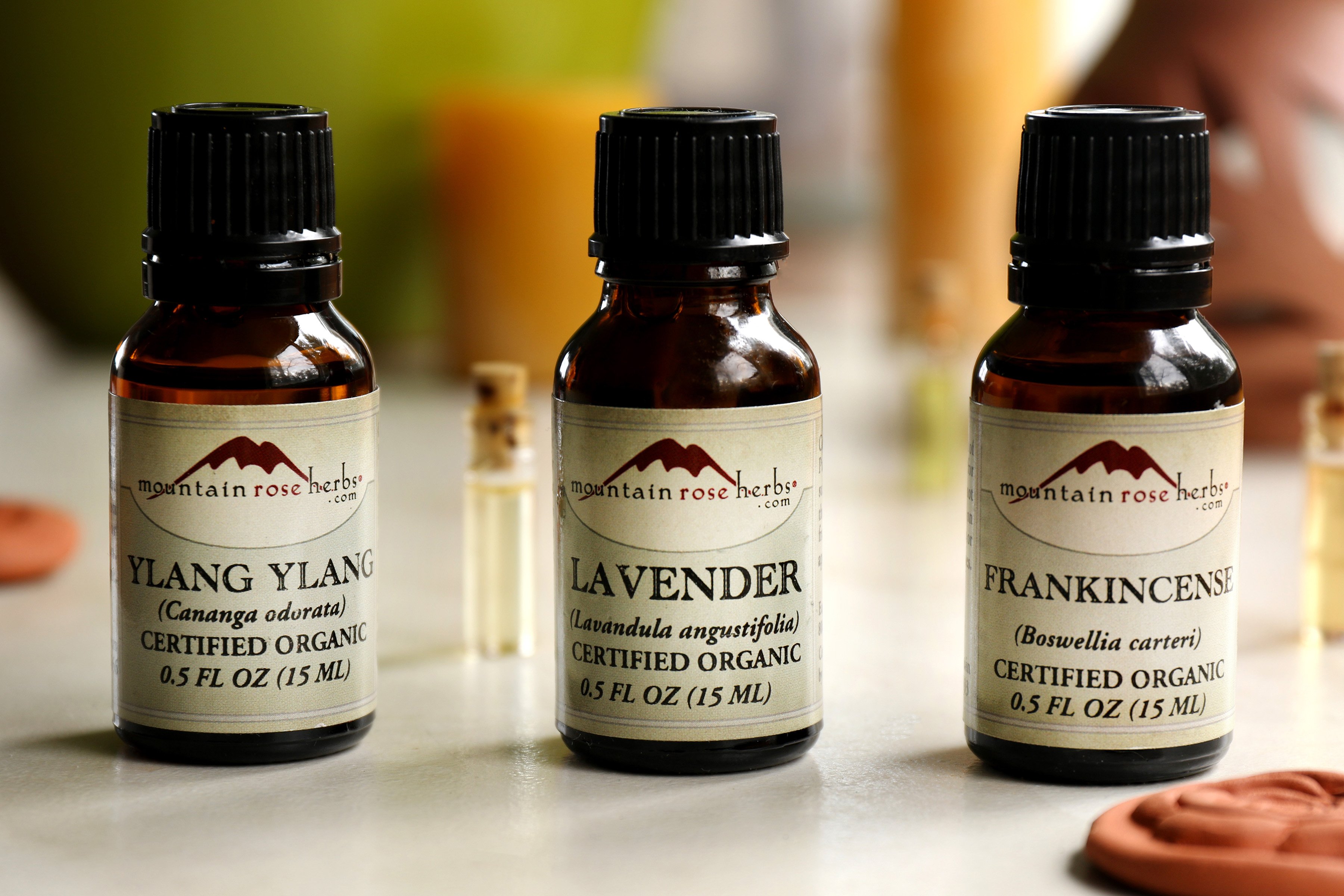 The most popular essential oils offered by Mountain Rose Herbs are organic lavender, organic frankincense, and organic ylang ylang. With varying aromas from floral to earthy, these essential oils bring a sense of calm and support to any home diffuser. 