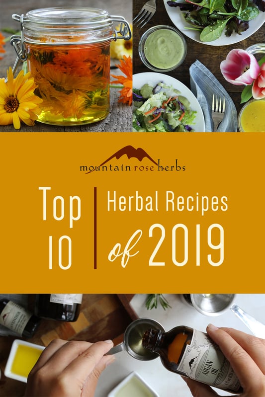 Top 10 herbal recipes and natural DIY projects of 2019. 