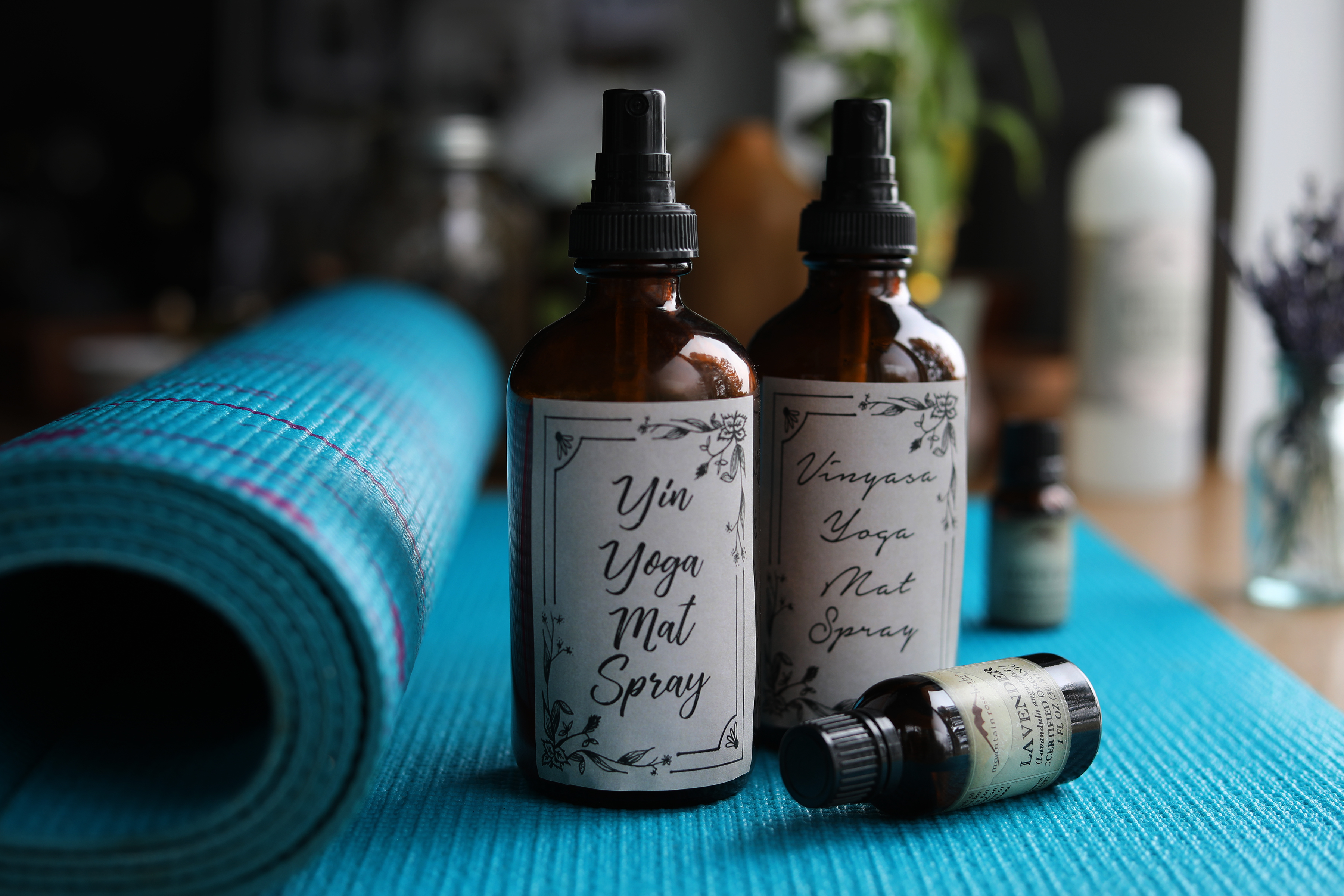 essential oil yoga mat spray