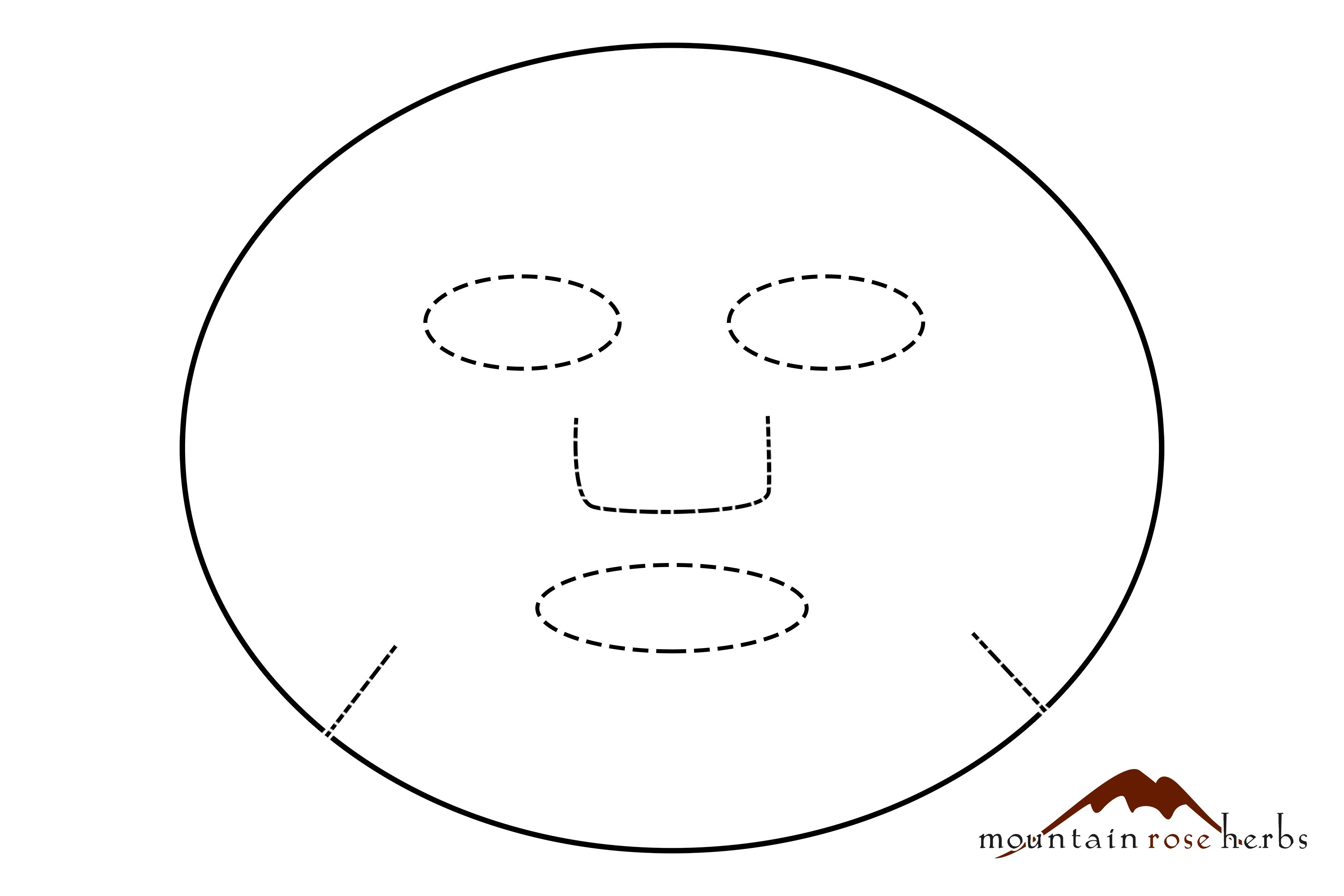 Blank Face Mask Template