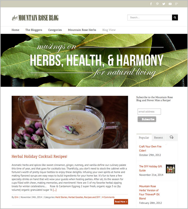 Mountain Rose Herbs Blog